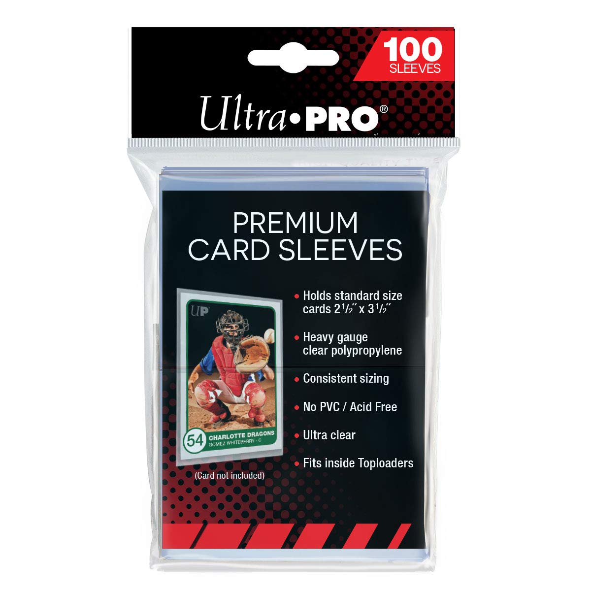Ultra Pro Card Premium Card Sleeves Pack (100 Sleeves) - Protective Trading Card Protectors for MTG, Pokémon & Sports Cards - Perfect for Collecting, Gaming & Storage