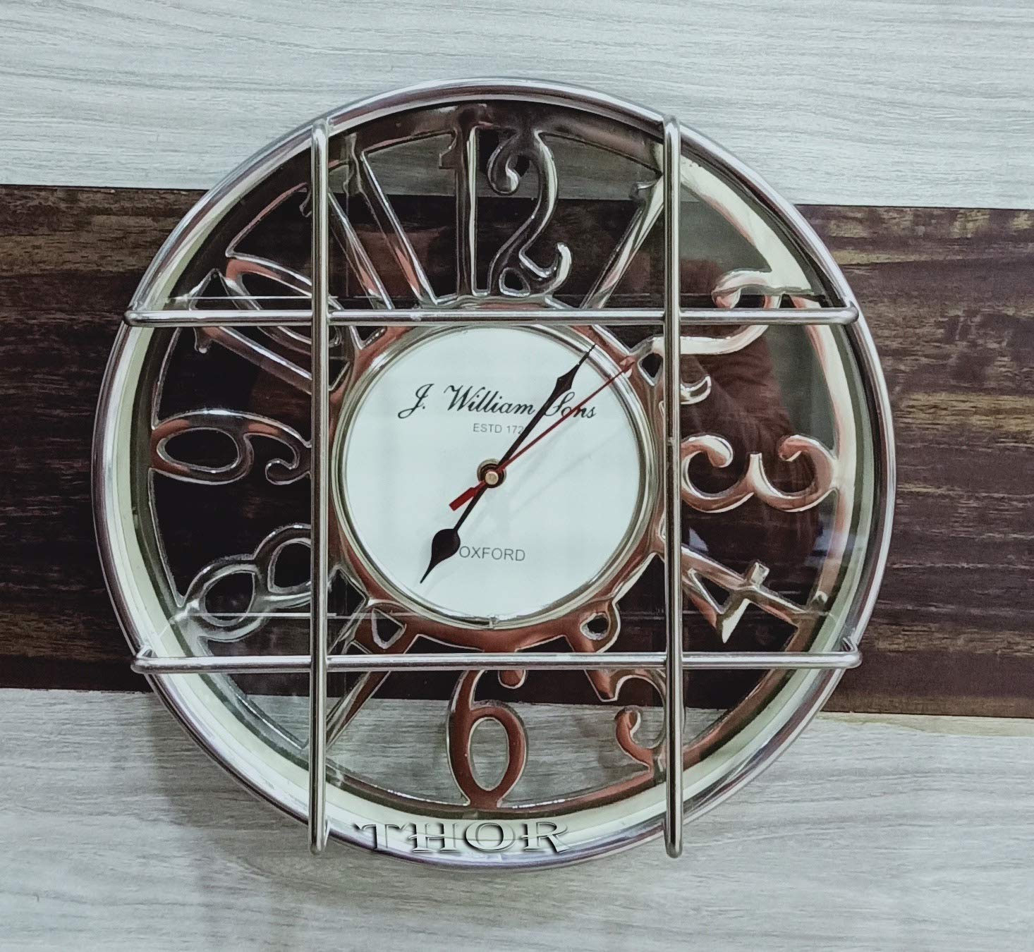 THOR INSTRUMENTS Nautical Wall Clock - Vintage Rustic Decor for Home, Office & Gifts | Perfect for Coastal, Farmhouse & Cabin Decor Styles