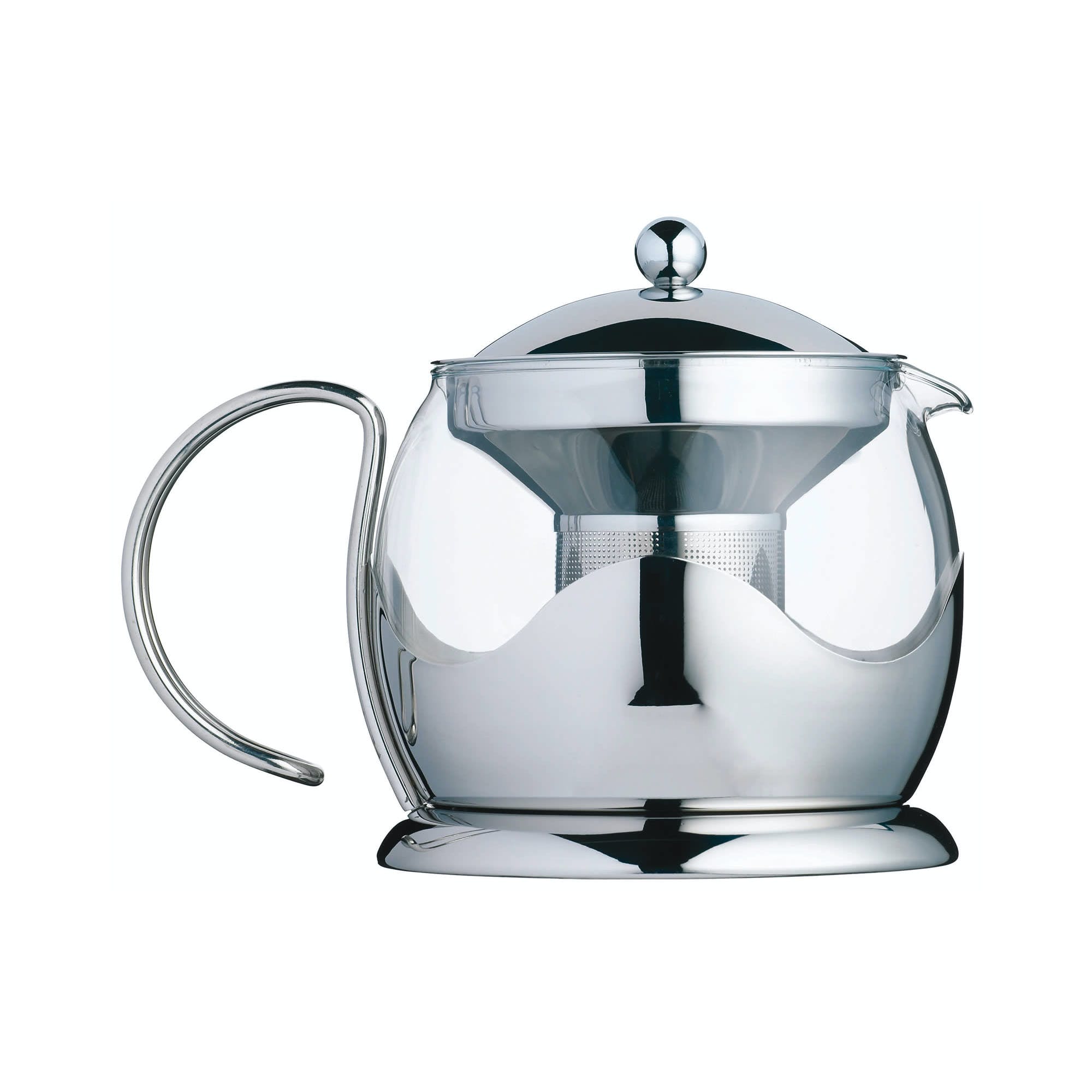Le’Xpress Glass 900ml Infuser Teapot - Premium Loose Leaf Tea Maker with Removable Stainless Steel Filter - Perfect for Herbal, Green & Black Tea Brewing at Home or Office