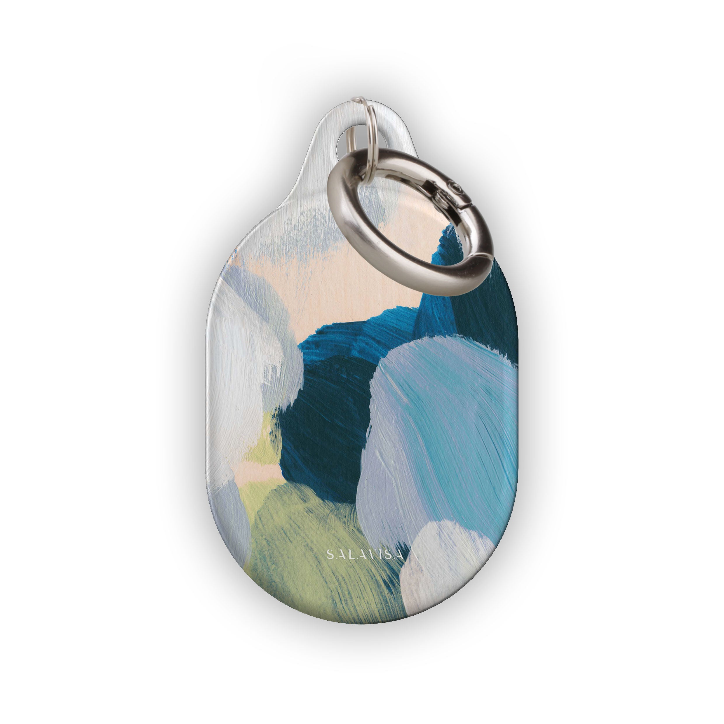 Premium Summer Canvas AirTag Holder - Durable & Stylish Keychain for Apple AirTag - Perfect for Travel, Luggage, Backpacks & Everyday Carry