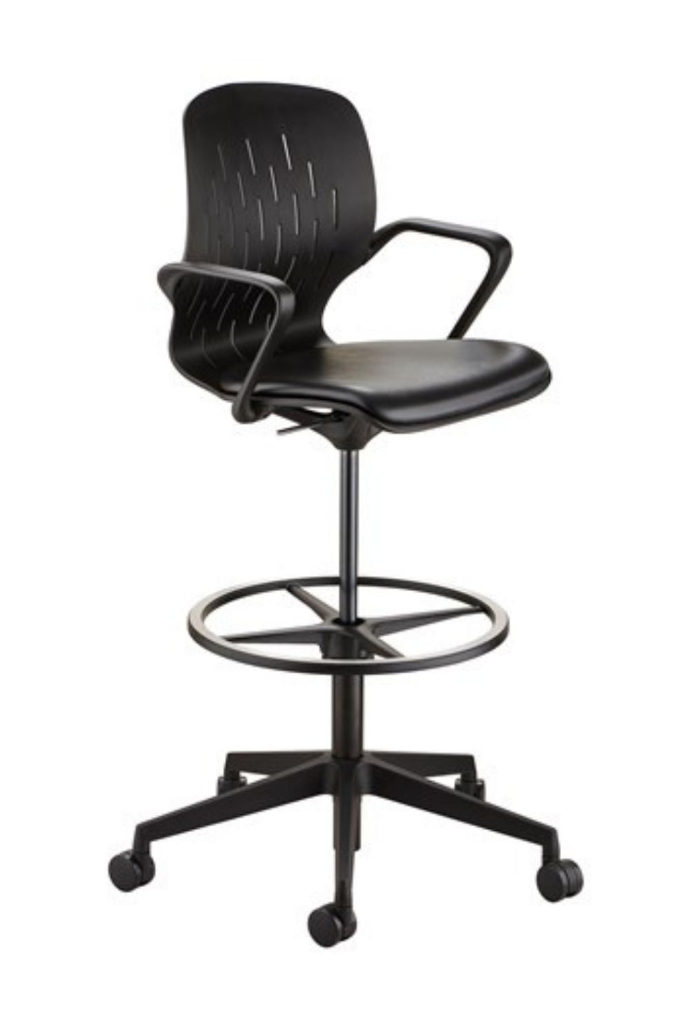 Safco 7014 Shell Extended Height Adjustable Office Chair - Ergonomic Design for Home & Office Workspaces, Perfect for Desks, Standing Workstations & Conference Rooms