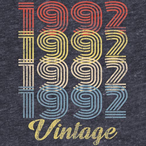 Vintage 1992 Retro 33rd Birthday Shirt for Men - Funny 33 Year Old Gift Idea - Perfect for Birthday Parties & Celebrations