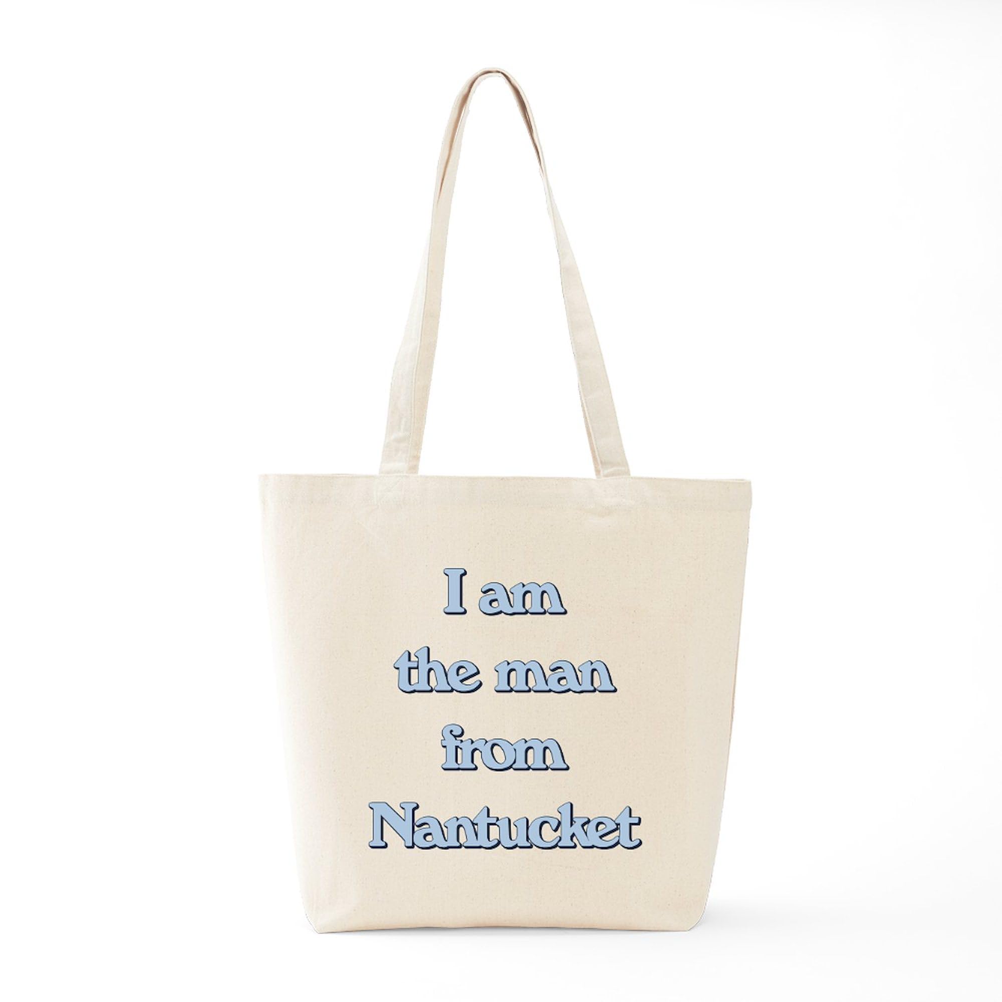 CafePress I Am The Man From Nantucket Tote Bag - Natural Canvas Reusable Shopping Bag for Groceries, Beach & Everyday Use