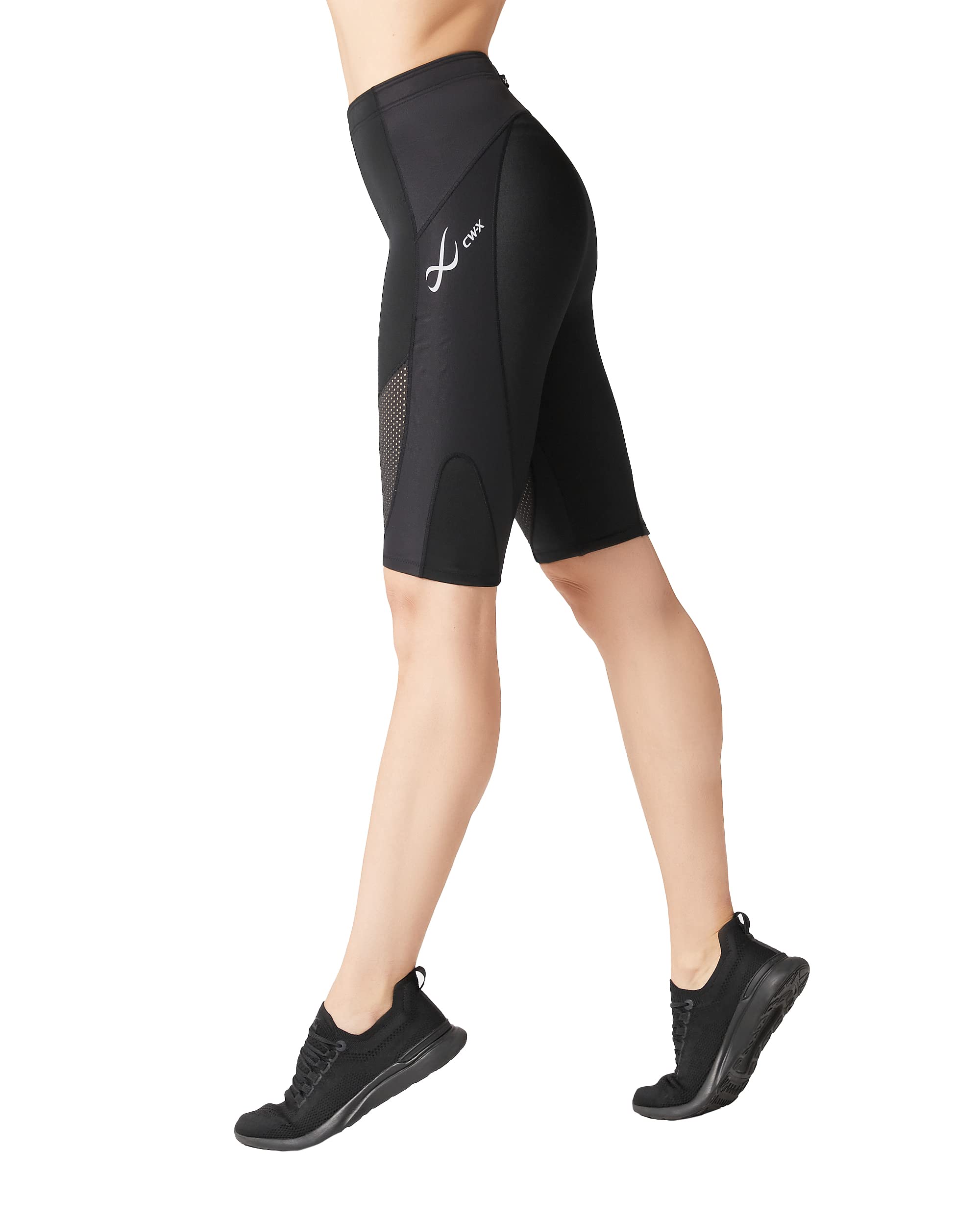 CW-X Women's Stabilyx Ventilator Joint Support Compression Shorts - Breathable Running Shorts with Muscle Stabilization for Women - Perfect for Marathon Training, Gym Workouts & High-Impact Sports