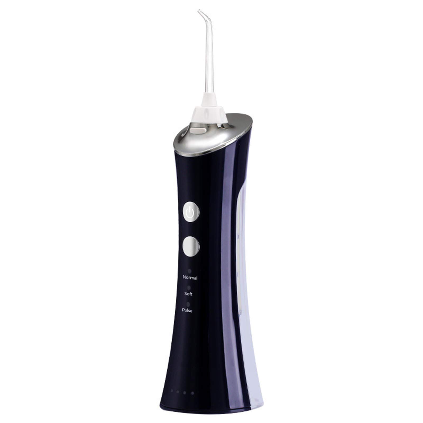 AWJK Cordless Water Flosser for Teeth Cleaning - 150ML Portable Oral Irrigator with 3 Modes, 4 Jet Tips & IPX7 Waterproof - USB Rechargeable Dental Water Flosser for Travel, Office & Home Use - Blue