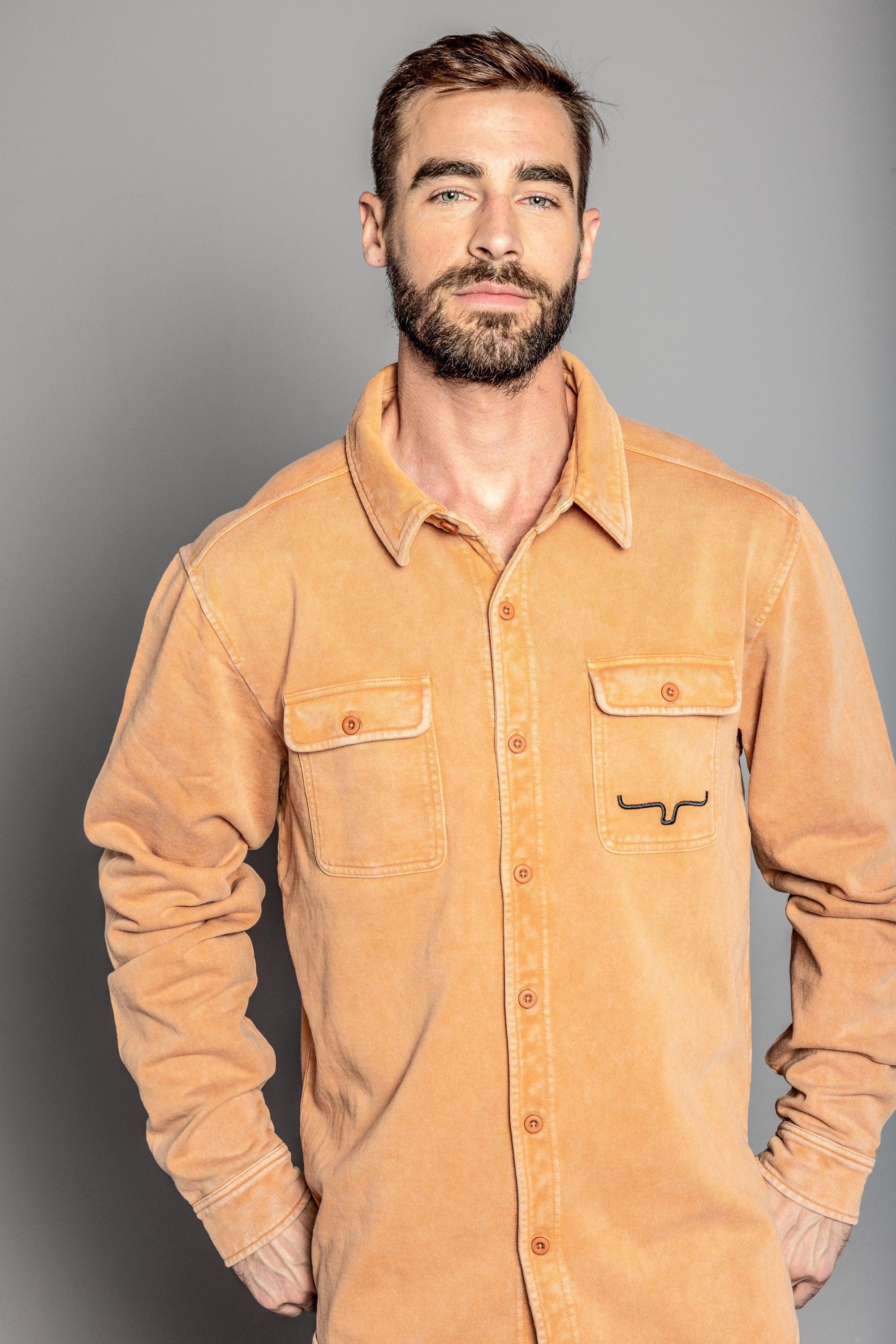 Men's Work Shirt Jacket - Durable Cotton Shirt Jacket for Outdoor Work & Casual Wear | Perfect for Construction, Farming & Everyday Use
