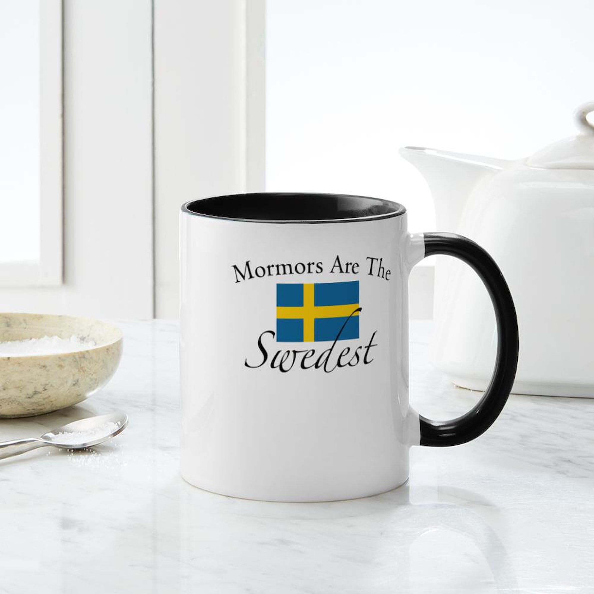 11 oz (325 ml) Ceramic Coffee Mug - Sweet Grandma Gift for Swedish Mormor - Perfect for Tea, Coffee & Hot Chocolate at Home or Office