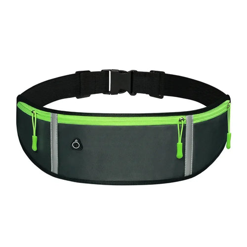 Lightweight Running Waist Pack - Sports Jogging Belt with Phone Pocket & Zipper Pouch for Men Women - Perfect for Gym, Hiking, Travel & Outdoor Activities