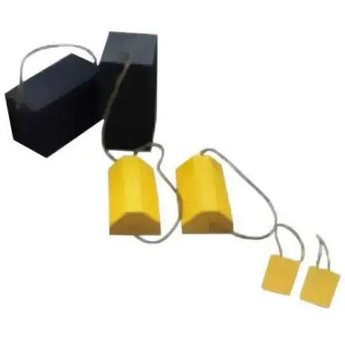 Heavy Duty Rubber Wheel Chocks for Trucks, Trailers & RVs - Non-Slip Vehicle Parking Blocks for Secure Parking & Storage - Perfect for Garages, Driveways & Roadside Safety