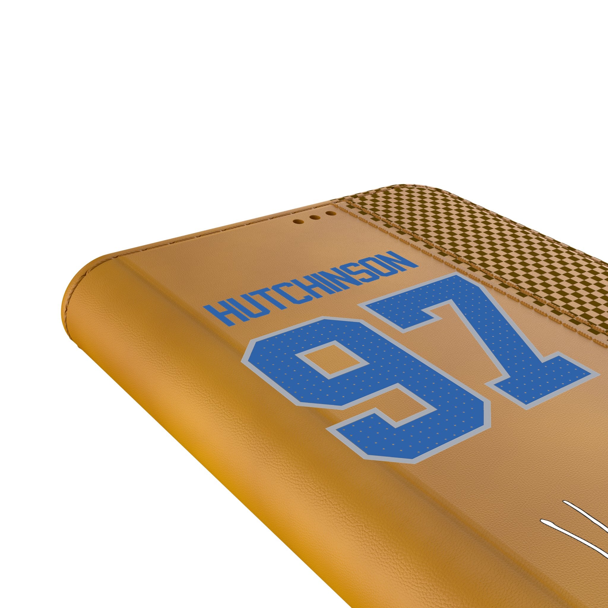 Aidan Hutchinson Detroit Lions 97 Game Tactic Folio Phone Case for Samsung Galaxy - Perfect for Football Fans & Game Day Protection
