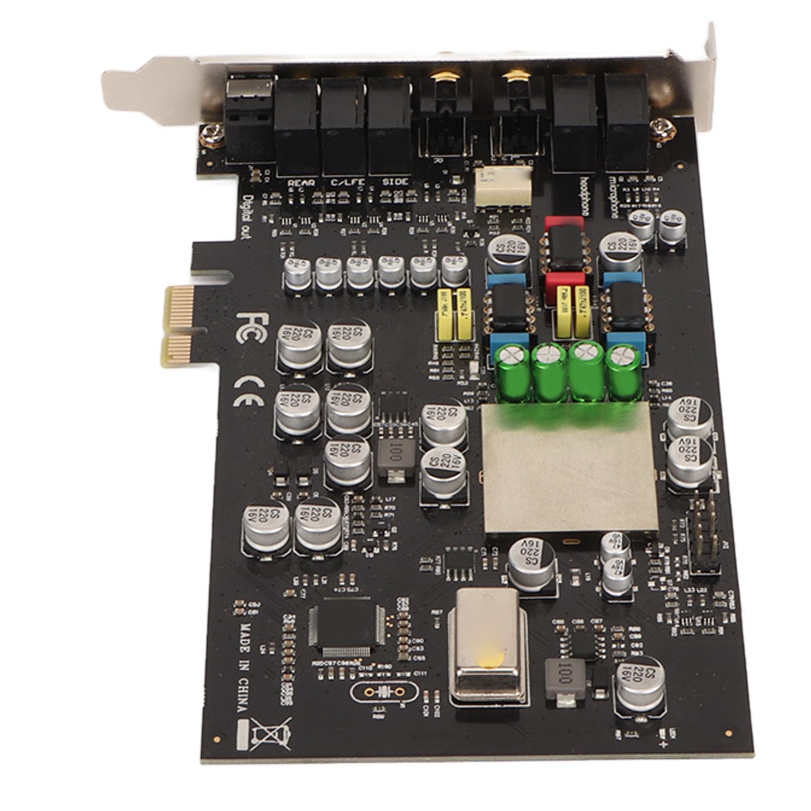 5.1 Channel Internal Sound Card with CM8828/CM9882A Chip - 24 Bit 192KHz PCI Express Audio Adapter for PC Gaming, Music Production & Home Theater Systems