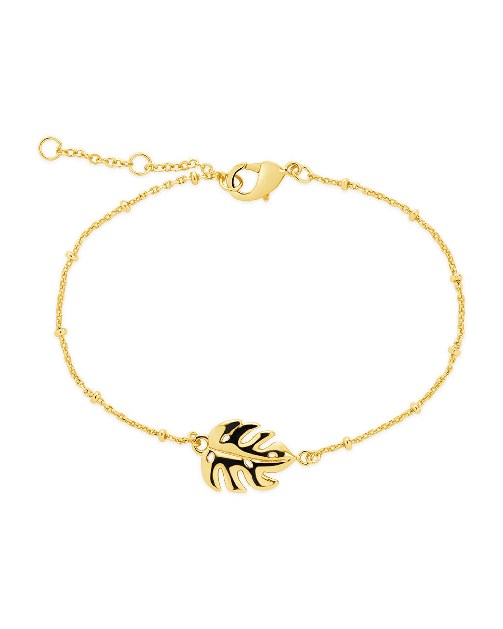 Keilani Leaf Bracelet - Handmade Boho Jewelry for Women, Adjustable Beaded Bracelet, Nature-Inspired Leaf Design - Perfect for Festivals, Beach Parties & Everyday Wear