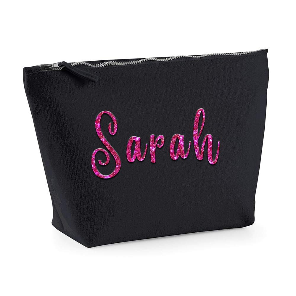 Personalized Glitter Makeup Bag with Custom Name - Perfect for Birthday Party Gifts, Cosmetic Storage & Travel Organizer | Great for Makeup Artists, Bridal Shower Favors & Girls' Beauty Essentials