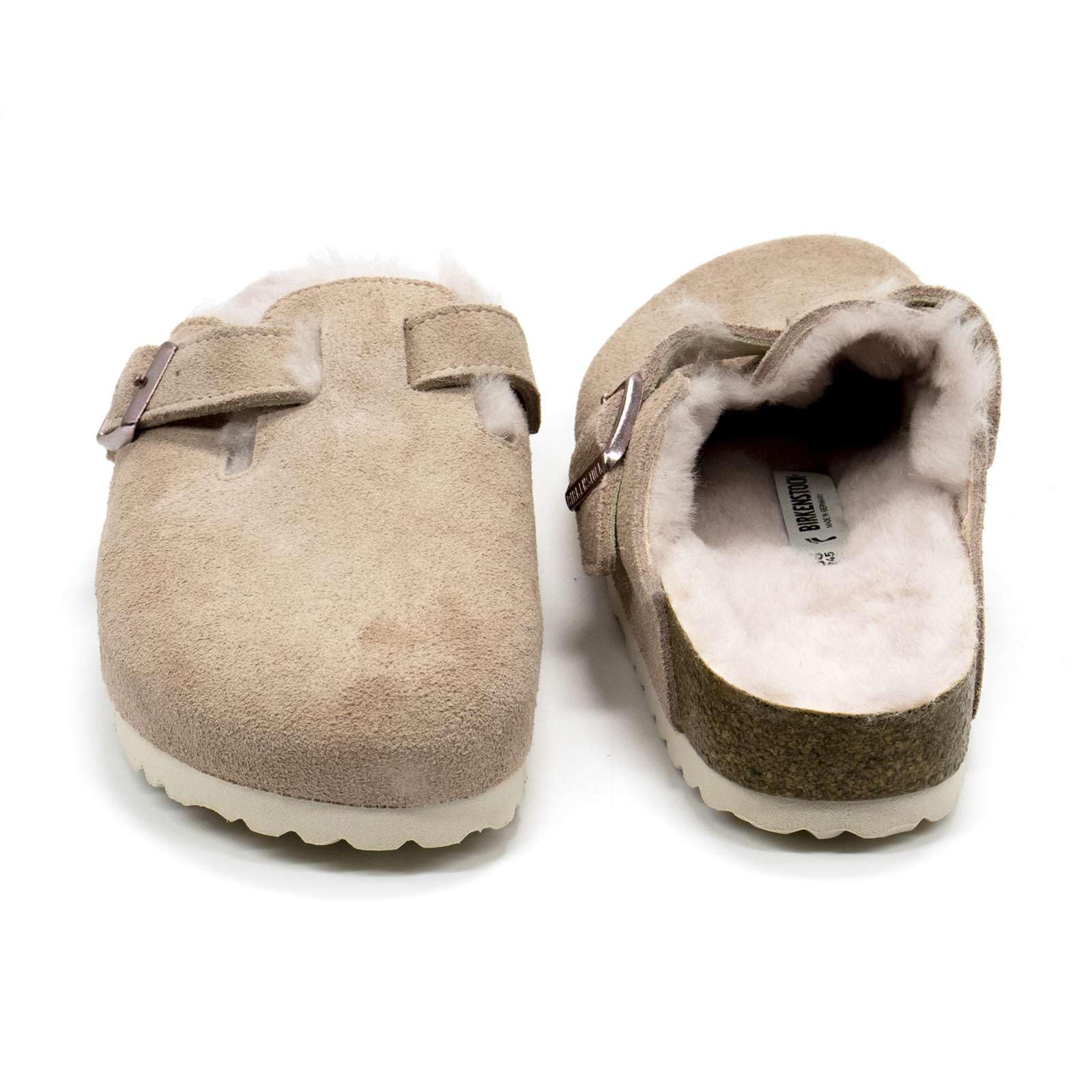 Birkenstock Women's Boston Shearling Clogs - Light Rose Size 42N | Comfortable House Shoes for Relaxing at Home & Casual Wear