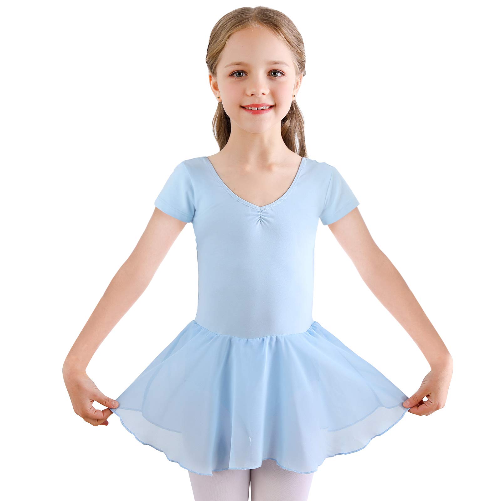 Bezioner Ballet Dance Dress Leotards & Skirts for Girls Toddler - Kids Dance Costume Outfit for Ballet Class, Recital, and Performance