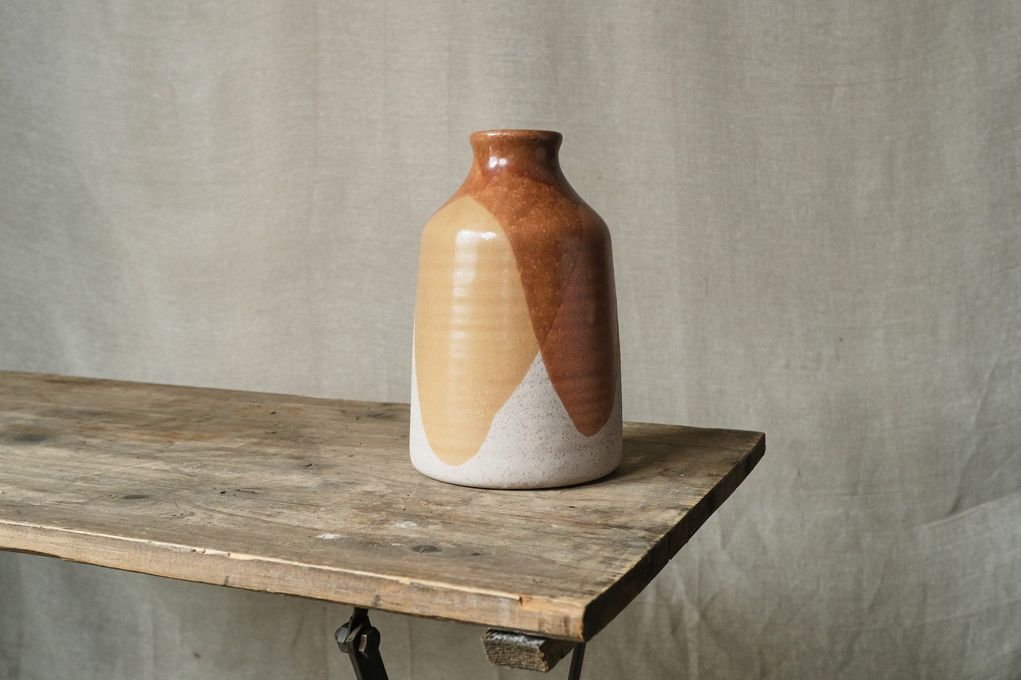 Handmade Terracotta Ceramic Vase - Earthy Home Decor for Living Room, Bedroom & Office | Perfect for Flowers, Plants & Modern Interior Design