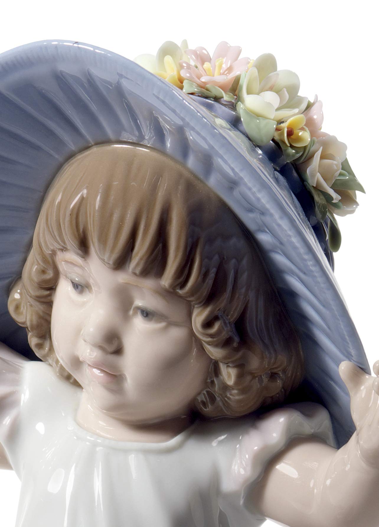 LLADRÓ Dress Up Time Girl Porcelain Figurine - Elegant Baby Doll Collectible for Home Décor & Gift Giving