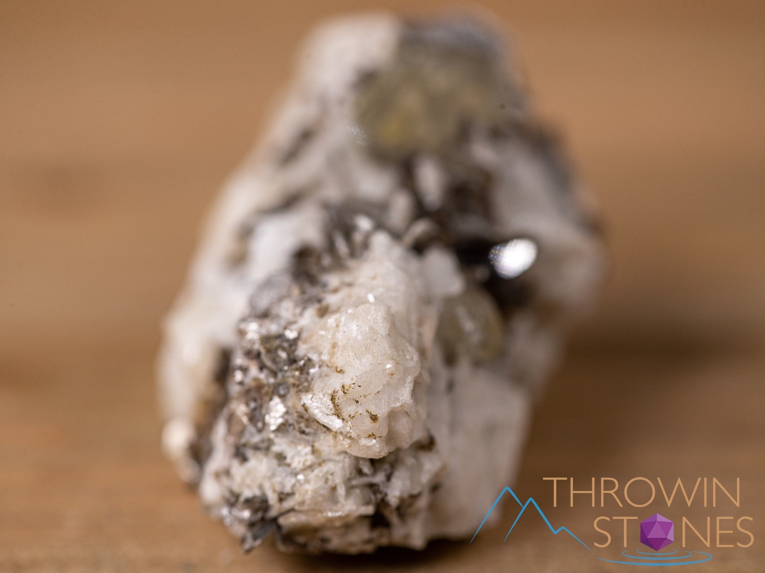 Natural Apatite on Feldspar with Muscovite Raw Crystal Cluster - Healing Stone, Housewarming Gift, Home Decor, Raw Crystals and Stones for Meditation, Reiki, and Energy Healing (Item #40678)