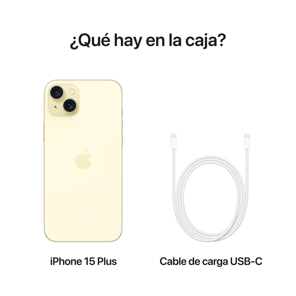 iPhone 15 Plus 128GB Yellow - Latest Smartphone with A16 Bionic Chip, Super Retina XDR Display | Perfect for Work, Travel & Entertainment