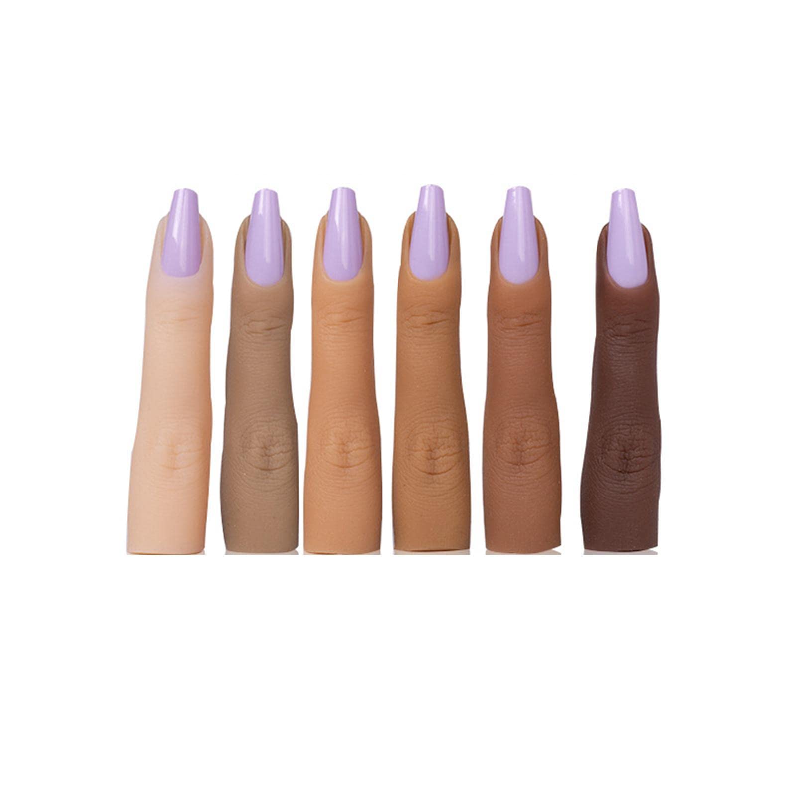 BNF Fake Fingernails for Manicure Practice - Beginner-Friendly Artificial Nails for Women | Nail Care & Training Tools | Perfect for Salon Practice, DIY Nail Art, and Display