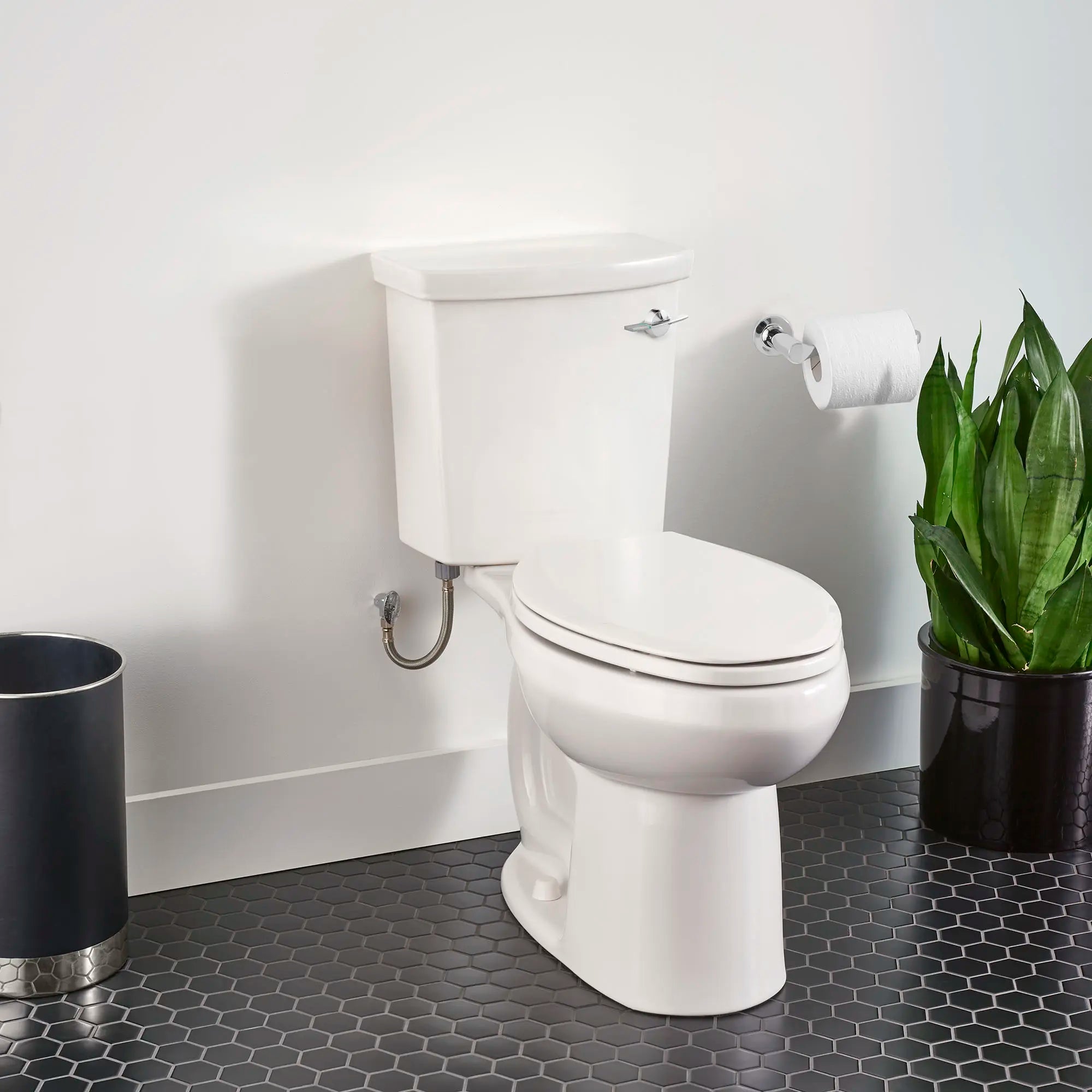 H2Option® ADA Compliant Dual Flush Elongated Toilet - 1.28/0.92 GPF (4.8/3.5 LPF) - Chair Height Right Hand Trip Lever - Water Efficient Bathroom Upgrade for Home & Commercial Use