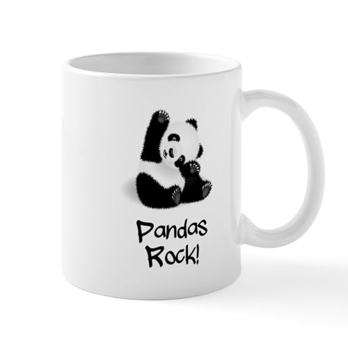White - Panda's Rock! Mugs