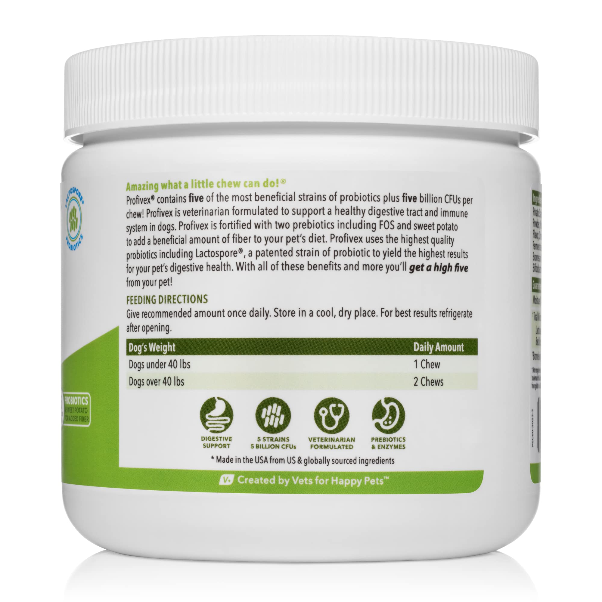 VETNIQUE Profivex 5-Strain Probiotic & Glandex Anal Gland Support Soft Chews for Dogs - 120ct Digestive Health Bundle (60ct Each) - Supports Gut Health & Anal Gland Function - Perfect for Daily Wellness & Digestive Care