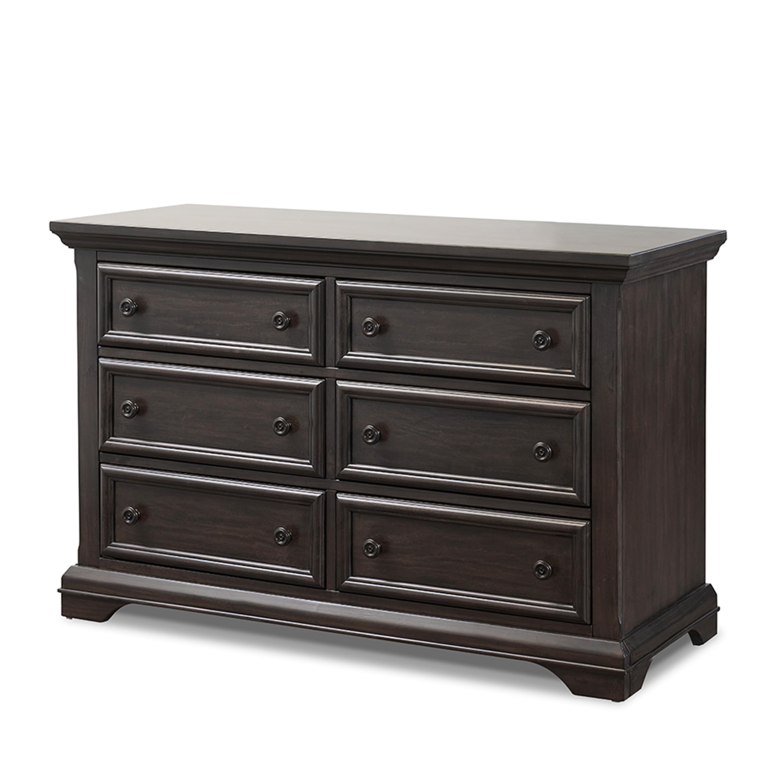 SORELLE FURNITURE 8560-AUTUMN 5-Drawer Dresser in Brushed Ivory Finish - Perfect for Bedroom, Nursery, or Guest Room Storage