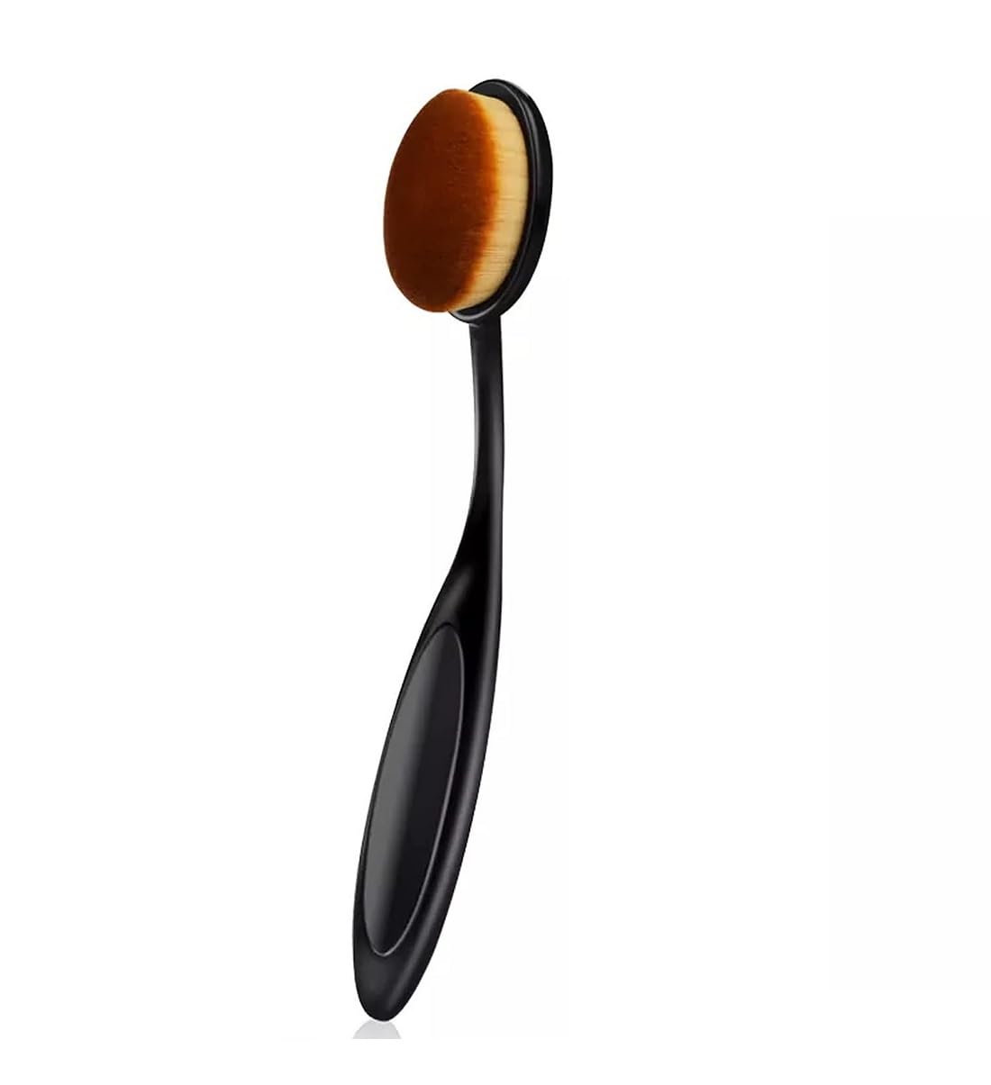 Soft Oval Toothbrush for Makeup Blending & Dust Removal - 2 Pack for Foundation & Powder