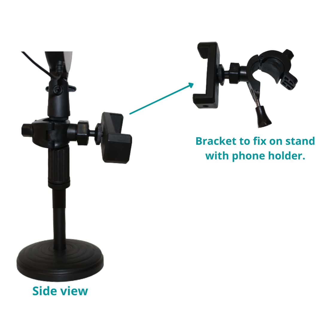 10 Inch LED Ring Light with Stand & Phone Holder - 3 Color Modes Dimmable Selfie Light for YouTube Videos, Makeup, Vlogging, Photography & Live Streaming | Compatible with iPhone, Android & Cameras | Perfect for Home Studio, TikTok Content Creation & Professional Photography