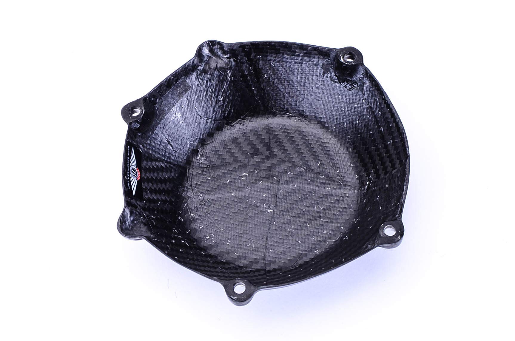 Bestem Carbon Fiber Dry Clutch Cover for Ducati Monster, Hypermotard, Multistrada, 999, 1098 - Lightweight & Durable Motorcycle Upgrade for Racing & Street Performance