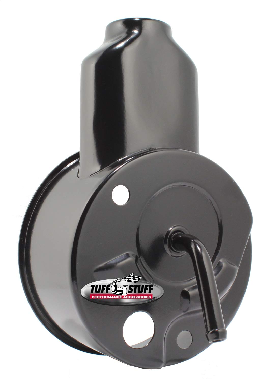 Tuff Stuff Power Steering Reservoir - Black Plastic Bolt-On Kit for Saginaw Pump | Easy Installation & Leak-Free Performance | Perfect for Classic Car Restoration & Off-Road Vehicle Upgrades