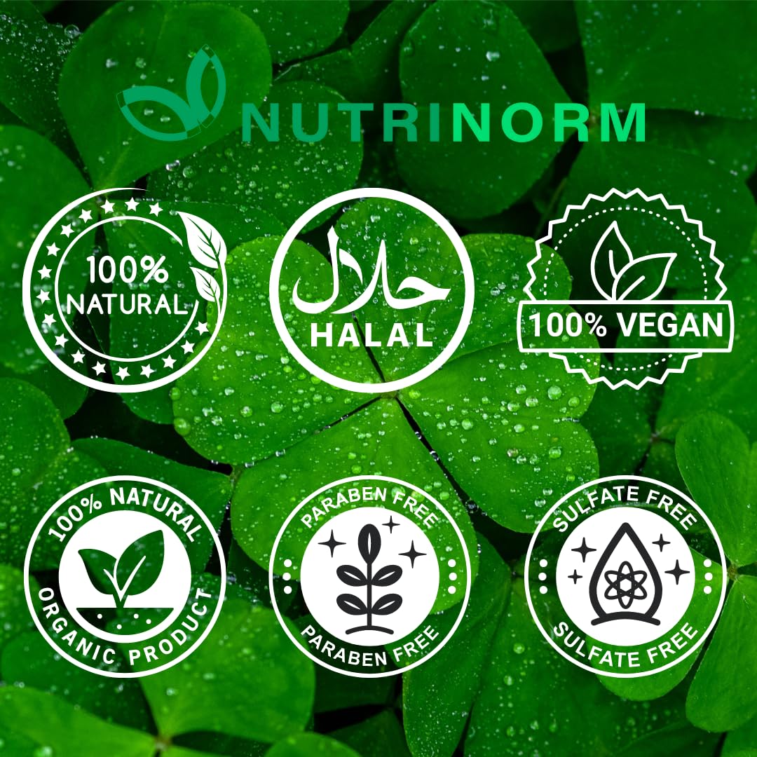 NUTRINORM SPF 30 Sunscreen Lotion - Paraben Free, 100% Herbal Actives with Carrot Seed & Tulsi Oil | Daily Moisturizer & Sun Protection for Face & Body | Perfect for Beach, Outdoor & Daily Use - 100g