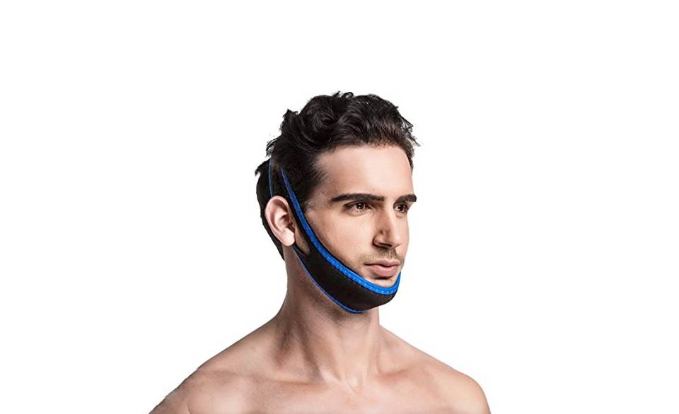 Snore X Double Padded Chin Support - Anti-Snoring Chin Strap for Comfortable Sleep & Jaw Support - Perfect for Side Sleepers & CPAP Users