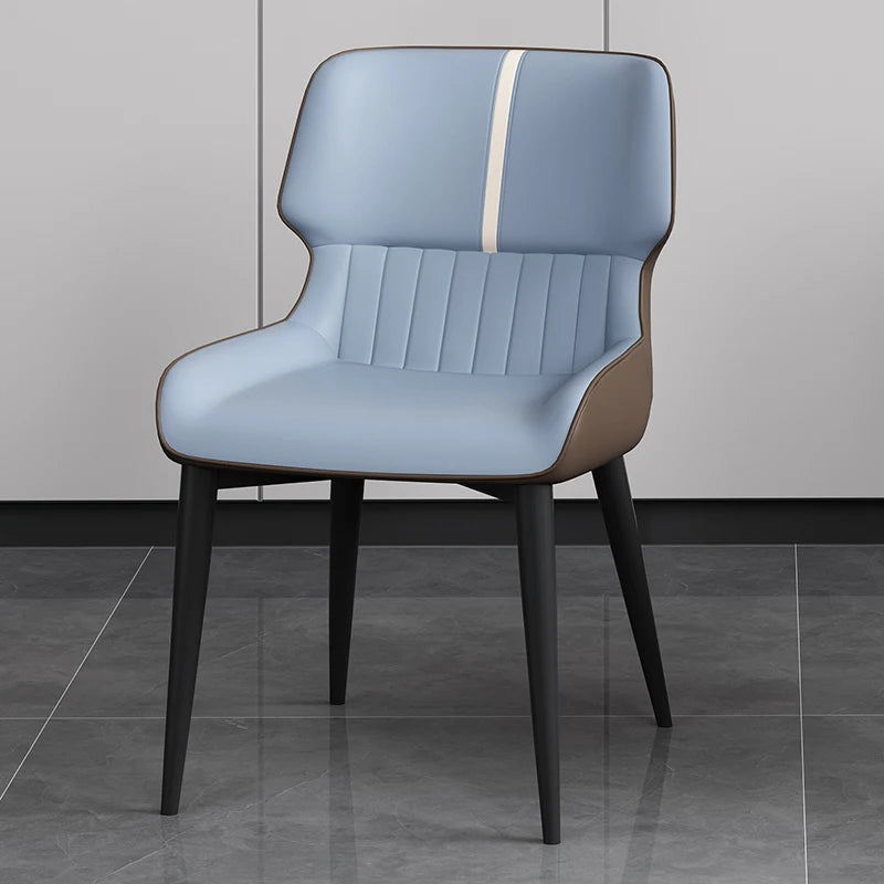 Premium Genuine Leather Dining Chair - Ergonomic Design for Ultimate Comfort - Perfect for Home, Restaurant & Office Use