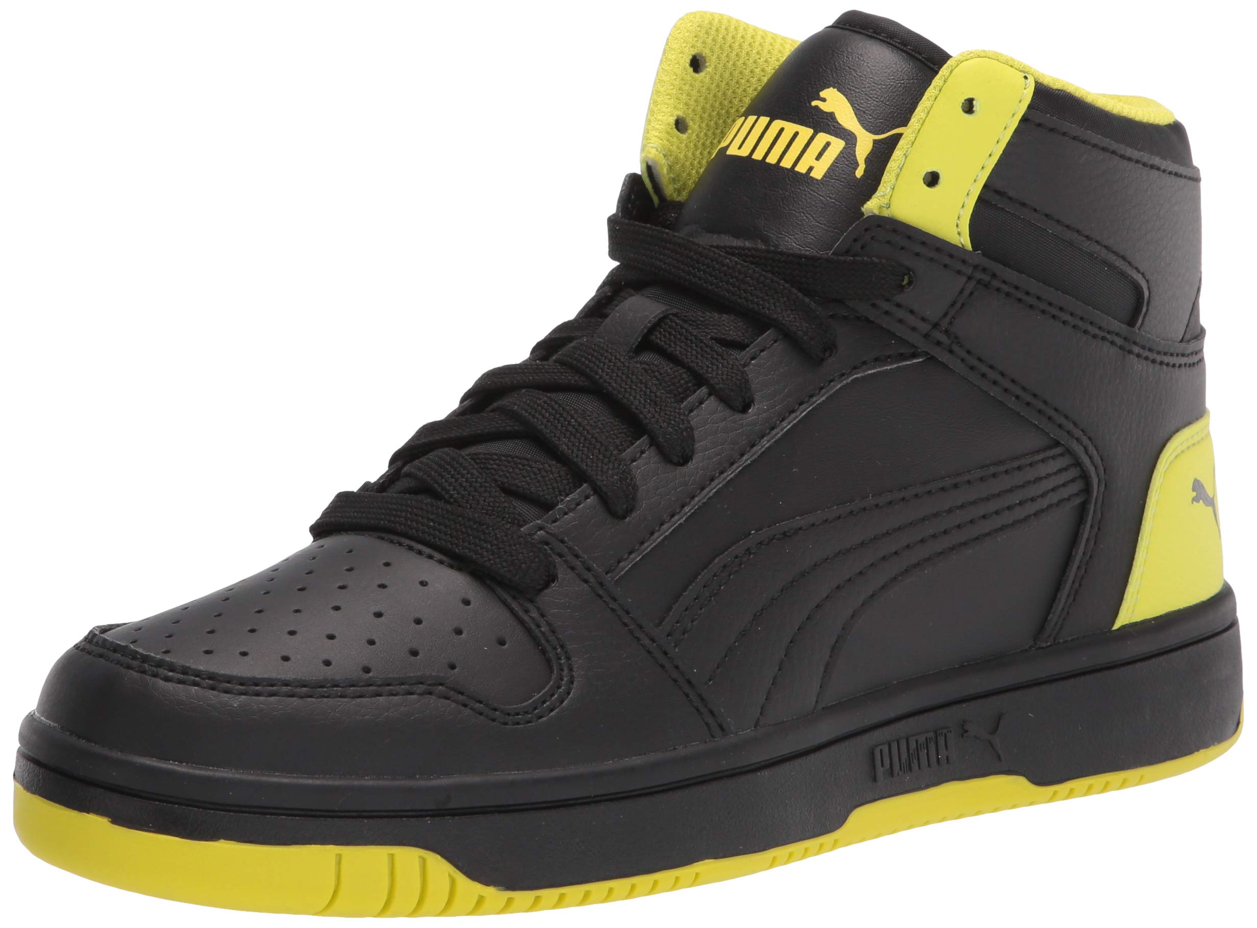 PUMA Men's Rebound Layup Velcro Sneakers - Lightweight Basketball Shoes for Men with Hook & Loop Closure - Perfect for Court Play, Training, and Casual Wear