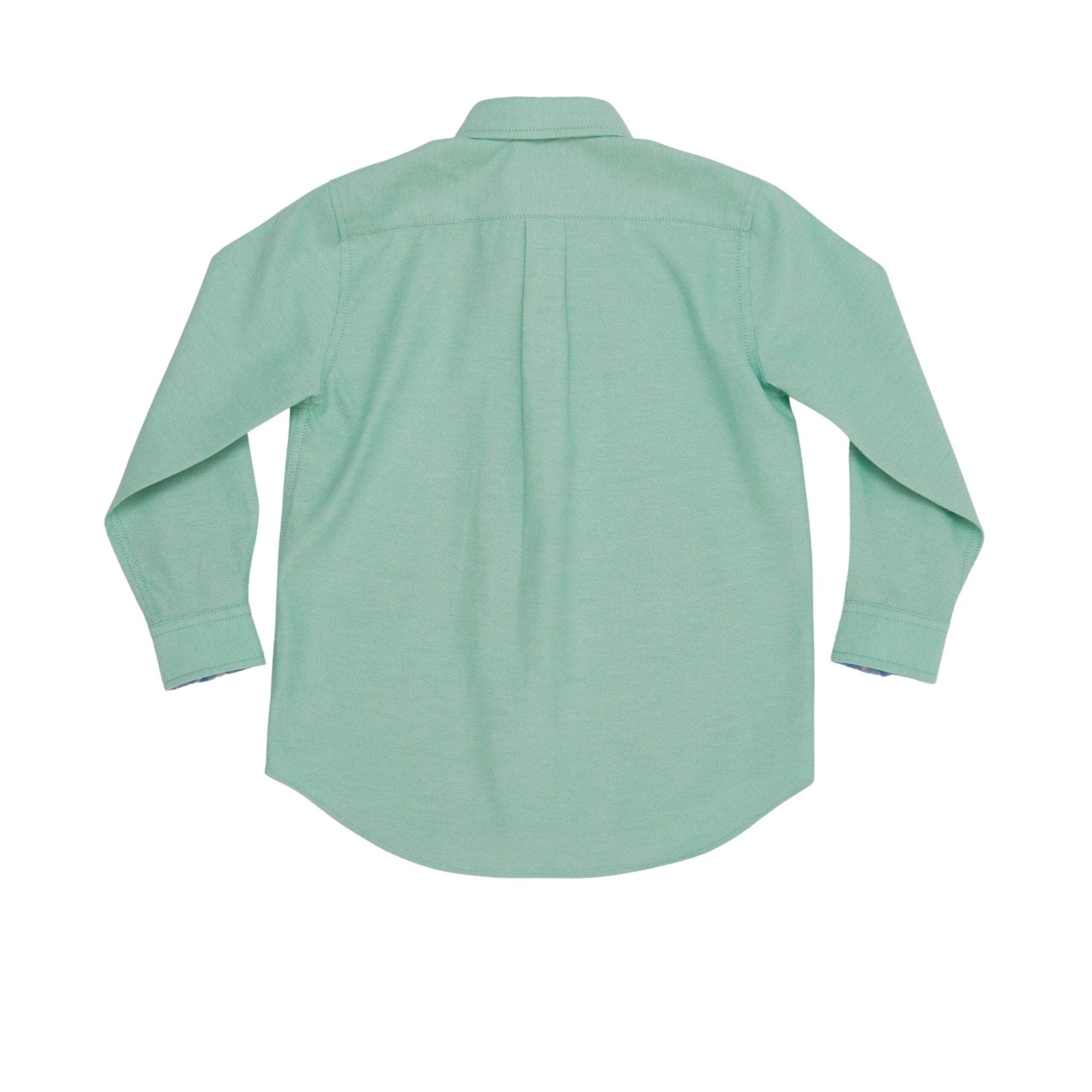 Brooks Men's Button Down Shirt in Academy Green & Blue Gingham Check - Casual Office Wear & Weekend Outfits