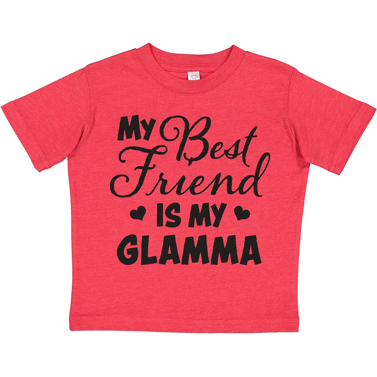 My Best Friend is My Glamma with Hearts Toddler T-Shirt - Perfect for Family Outings & Playdates