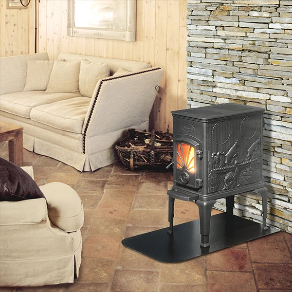 Dovre 40 CBS 2 Cast Iron Wood Stove - Efficient Heating for Home & Cabin | Perfect for Living Rooms, Basements & Outdoor Spaces