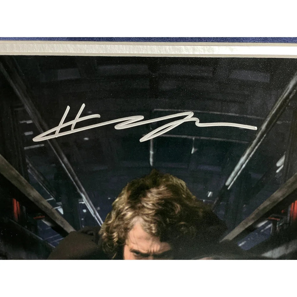 Hayden Christensen Autographed Star Wars 8x10 Photo - Framed Anakin Skywalker Collectible with Topps COA - Perfect for Star Wars Fans, Movie Memorabilia Collectors, and Home Theater Decor