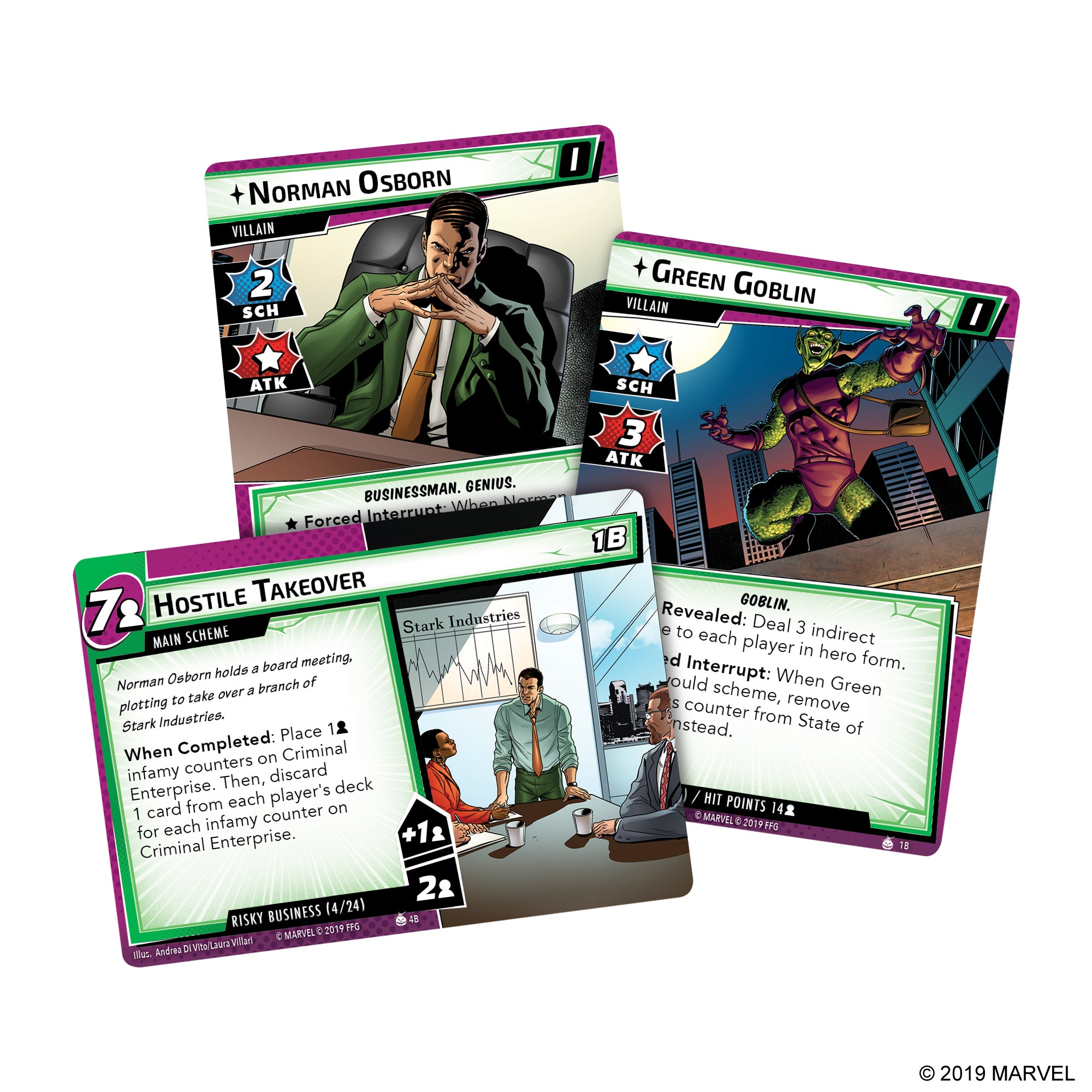 Marvel Champions: The Card Game - The Green Goblin Scenario Pack | Superhero Strategy Game | Perfect for Game Nights & Collectors