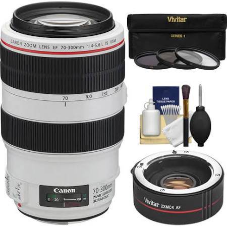 Canon EF 70-300mm f/4-5.6L IS USM Telephoto Zoom Lens with Image Stabilizer & Ultrasonic Motor - Professional Photography, Wildlife & Sports Shooting
