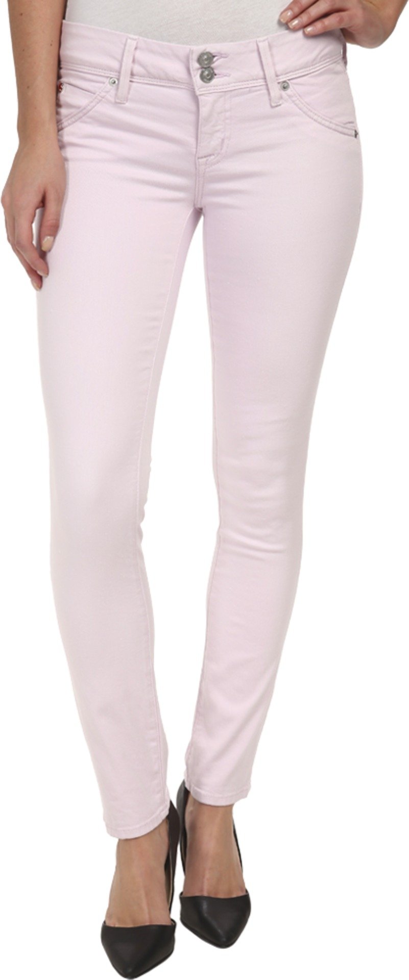 Hudson Women's Nicole Ankle Skinny Jeans in Wildflower Wash | High Waist Stretch Denim Pants for Casual Wear & Night Out