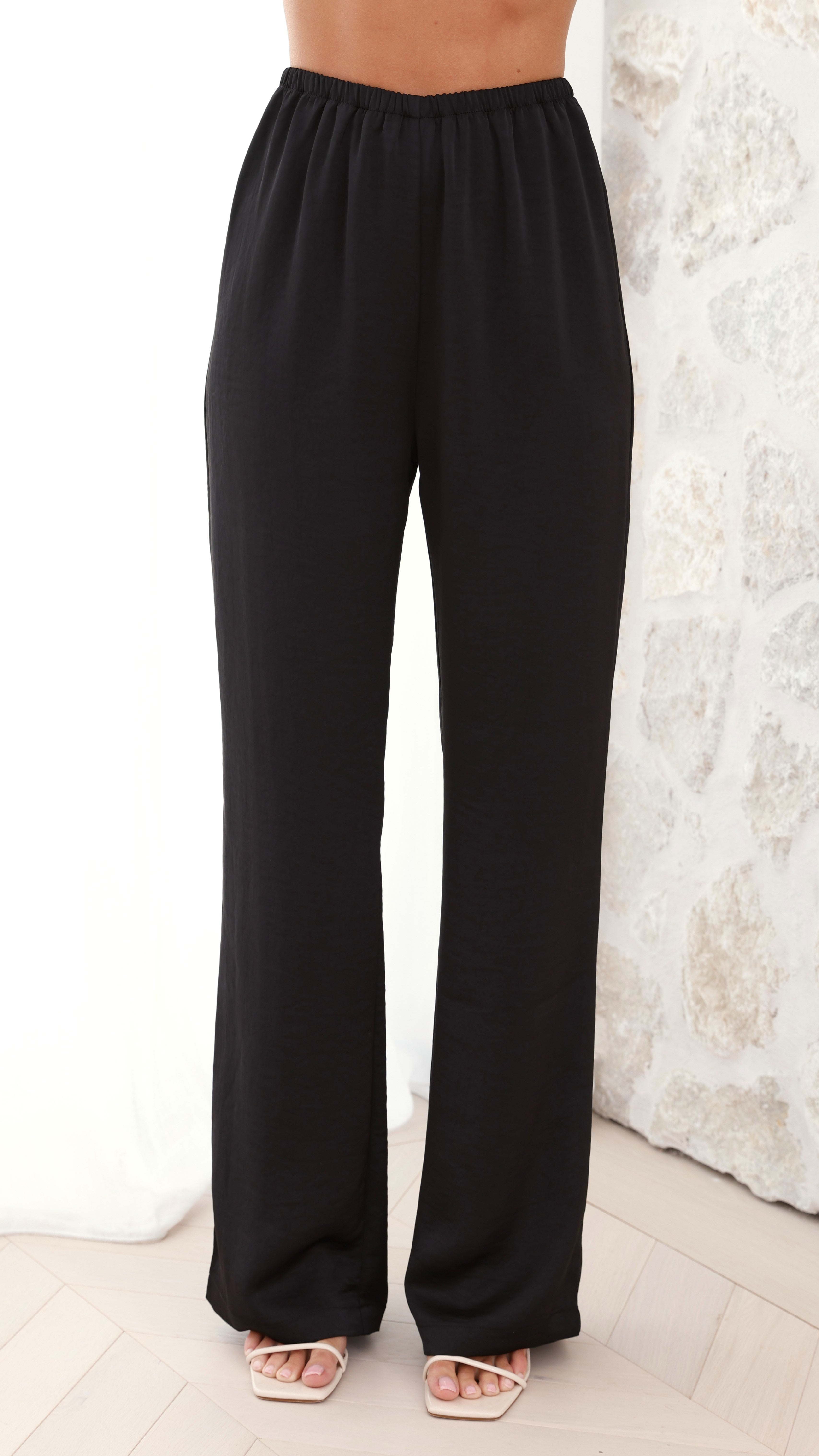 Imogen Button Pants for Women - High Waisted Black Trousers with Front Buttons | Casual Office Pants & Chic Streetwear Outfits