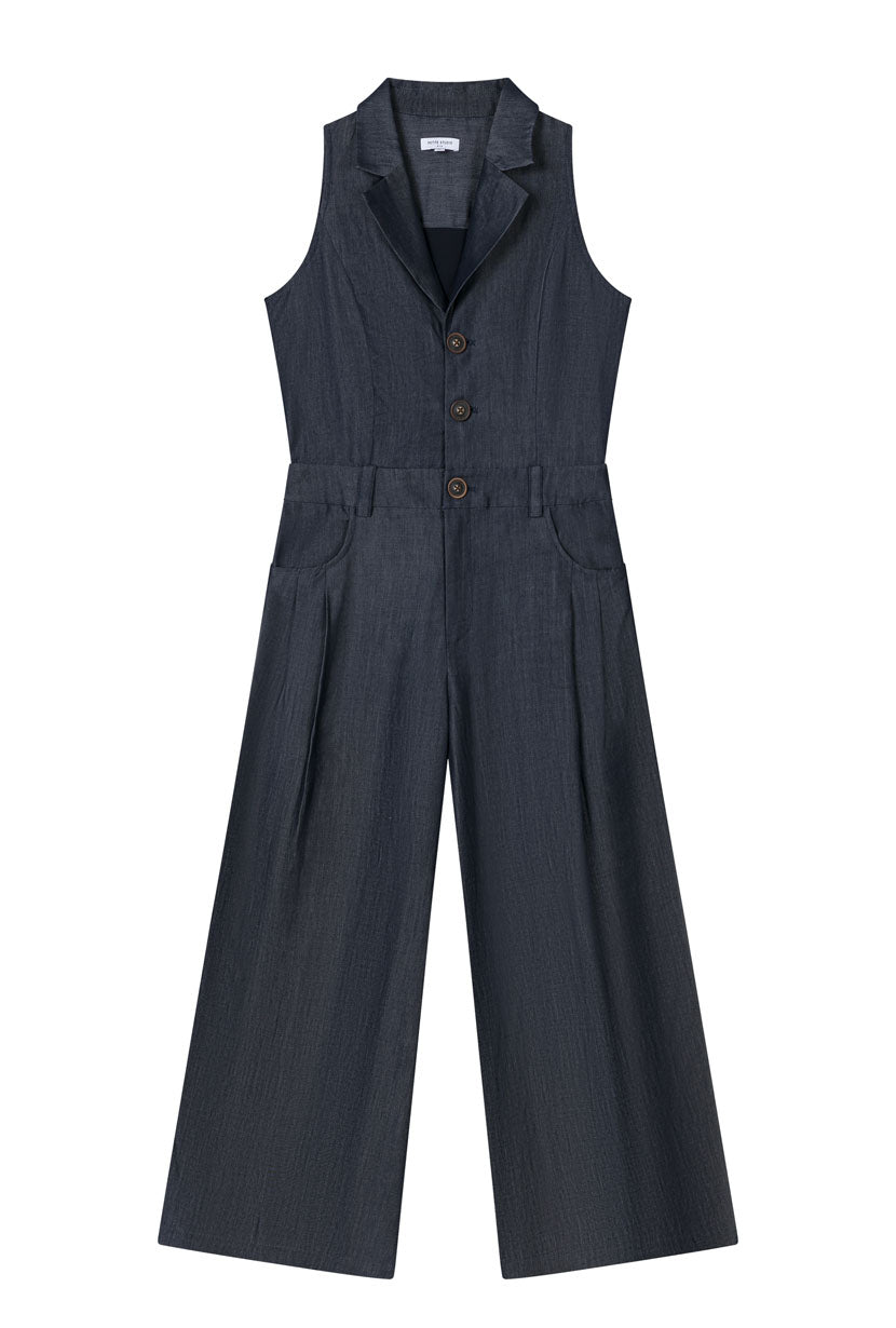 Mitzi Denim Blue Jumpsuit for Women - Stylish & Comfortable One-Piece Outfit for Casual Wear, Work, or Date Night