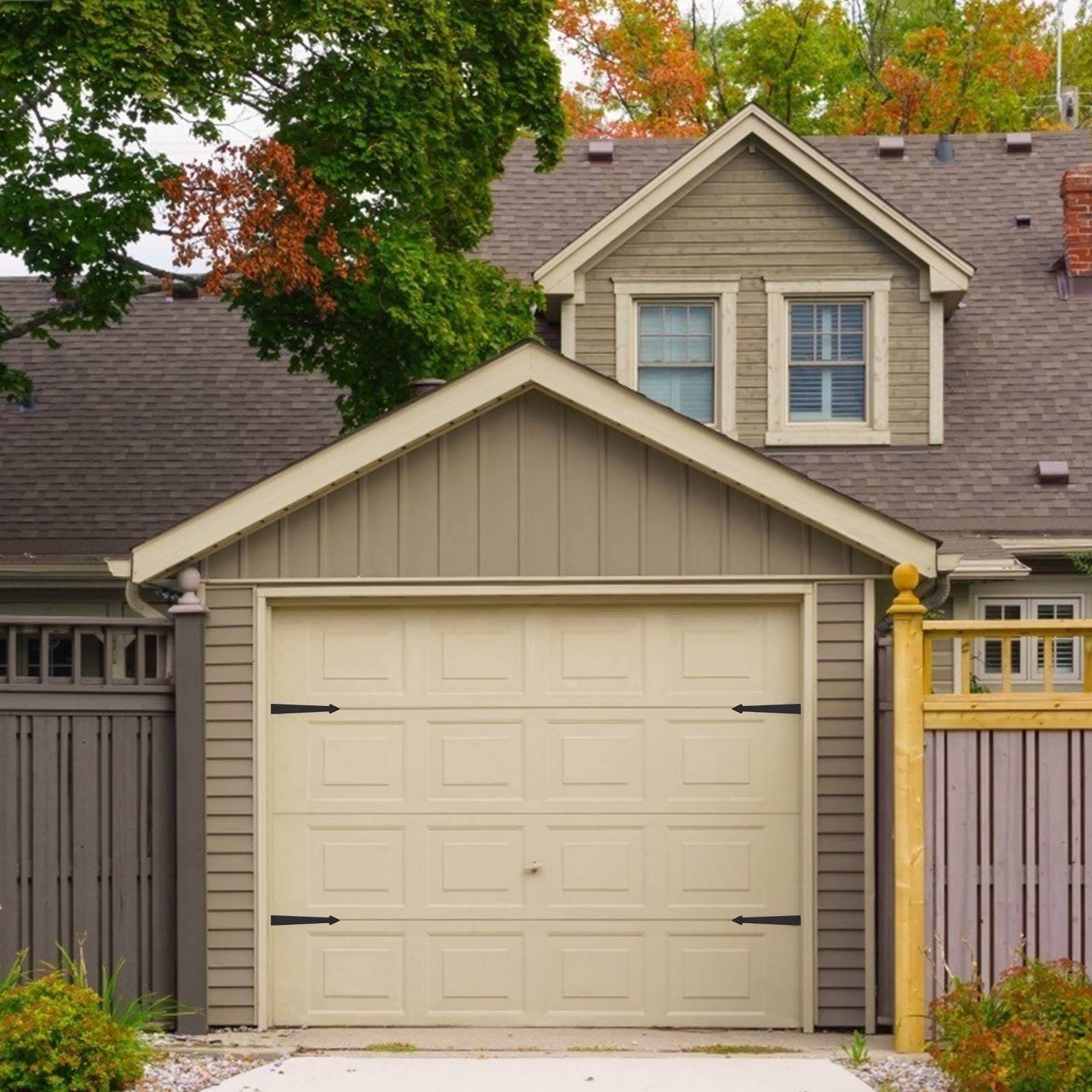 Magnetic Garage Door Handles & Hinges Kit - Decorative Hardware for Curb Appeal | Perfect for Home Exterior Upgrade