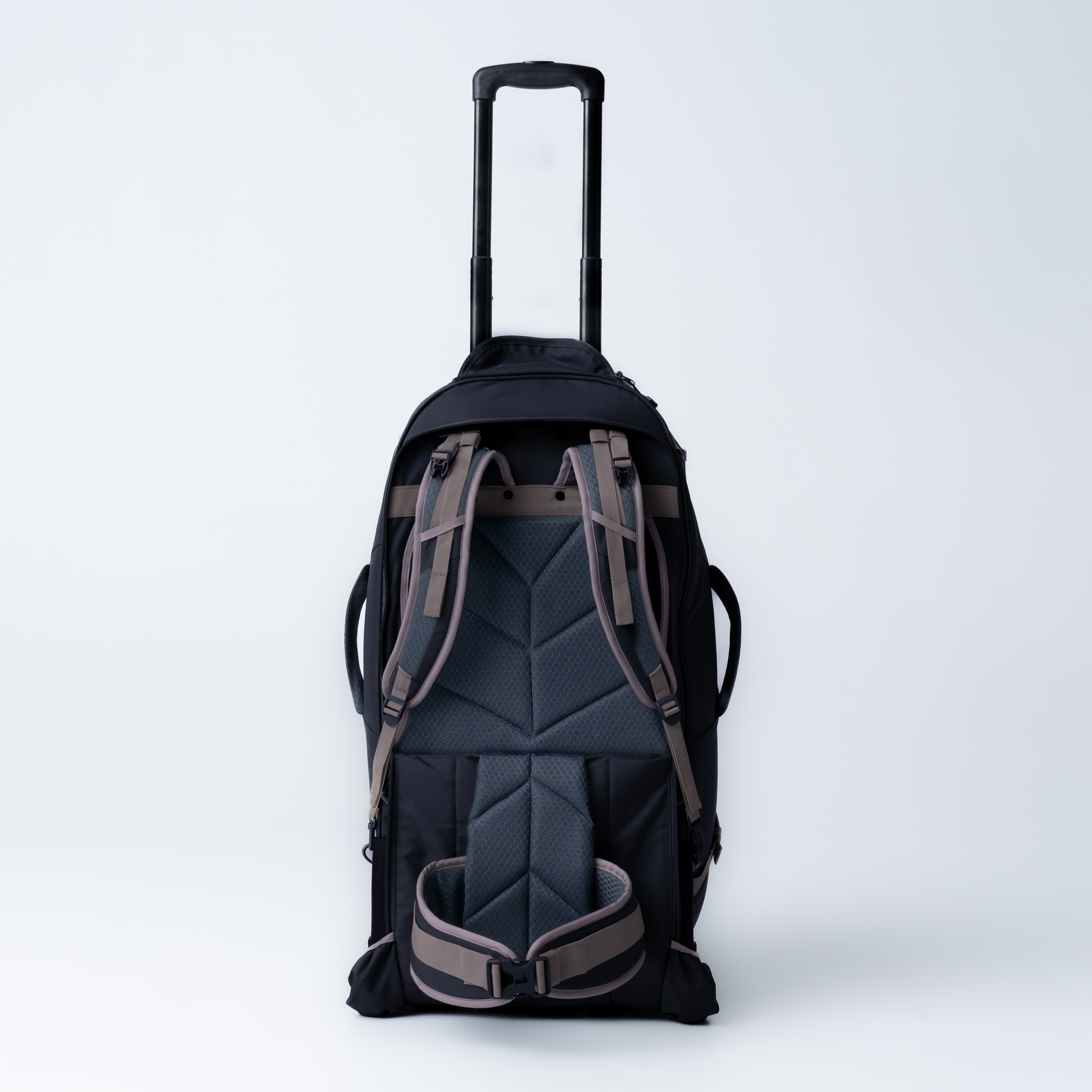 Black Wolf 65L (+20L) Grand Tour II Wheeled Duffel Bag with Backpack Straps & Deep Well - Perfect for Travel, Camping & Outdoor Adventures