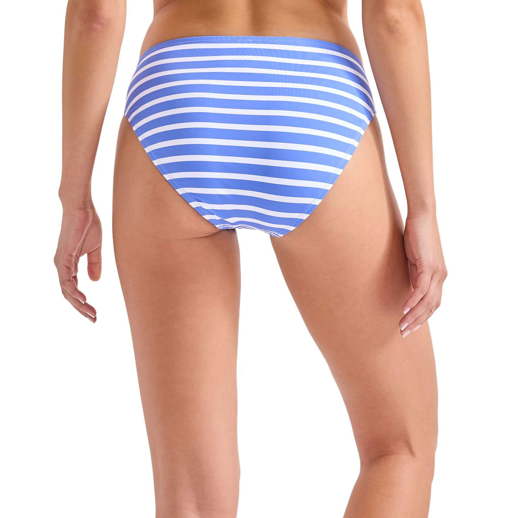 Tommy Bahama Coastline Stripe Hipster Bottom Swimwear - Paradiso Blue Bikini Bottoms for Women, Beach & Pool Party Essentials