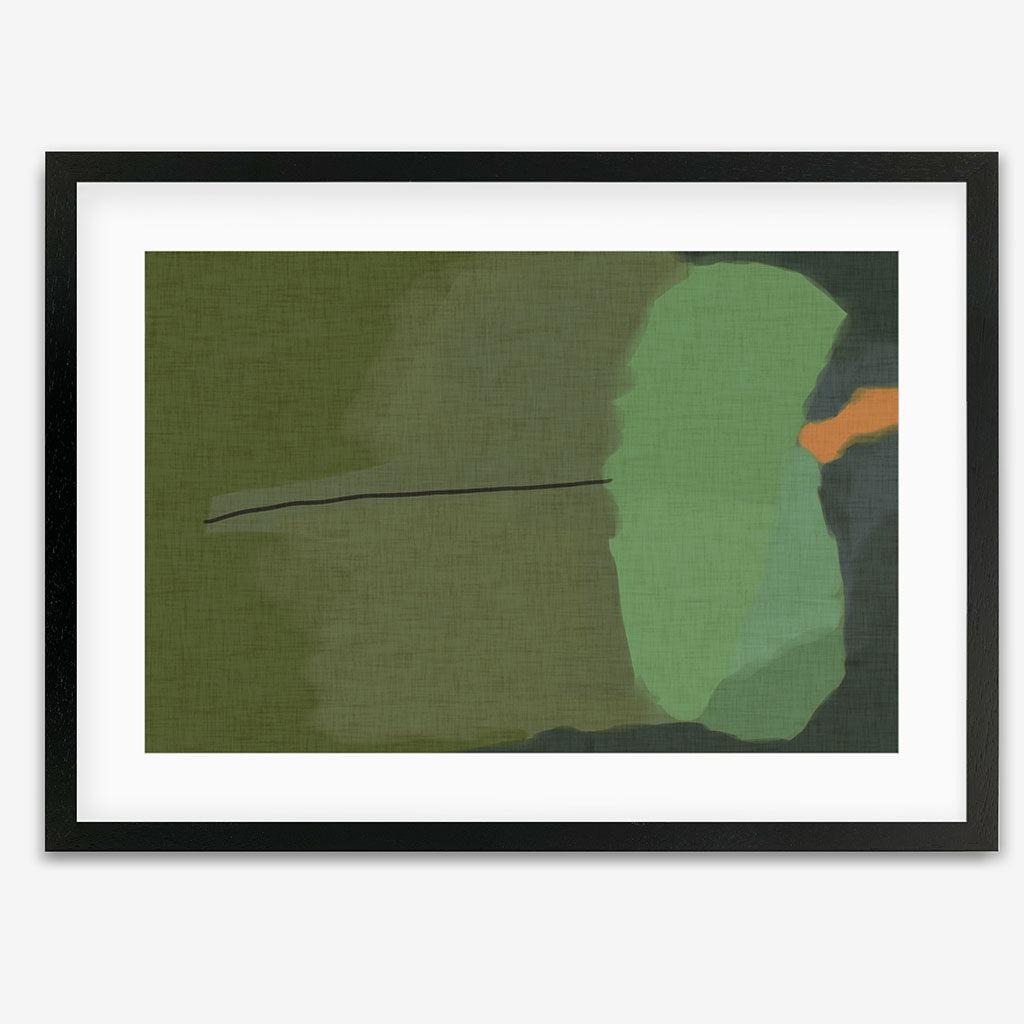 Rothko Green Framed Wall Art Print - Modern Abstract Canvas Painting for Living Room, Bedroom & Office Decor