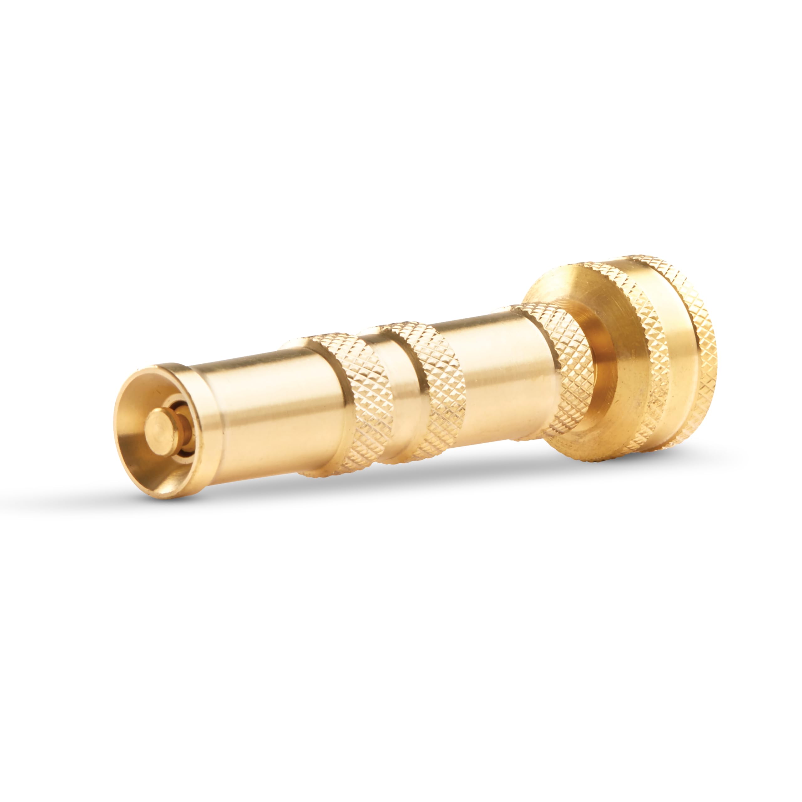 Gilmour Medium Duty Solid Brass Twist Cleaning Nozzle - Heavy Duty Spray Nozzle for Garden Hose, Lawn, Car Washing & Outdoor Cleaning